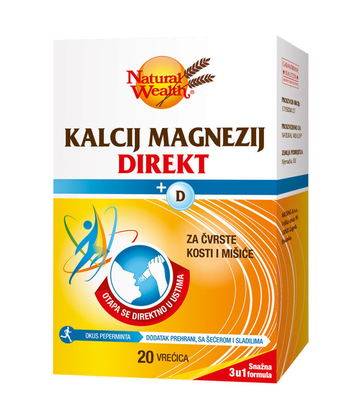Picture of NATURAL WEALTH KALCIJ MAGNEZIJ DIREKT+D