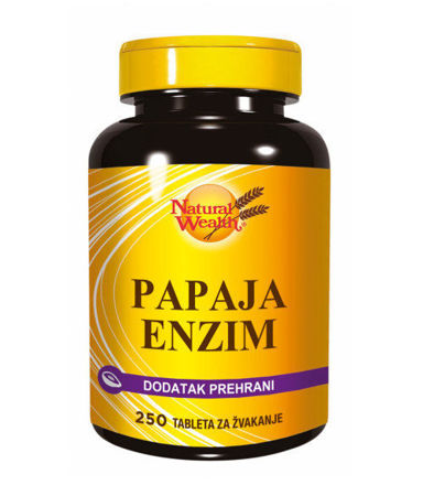 Picture of NATURAL WEALTH  PAPAJA ENZIM 250 TABLETA