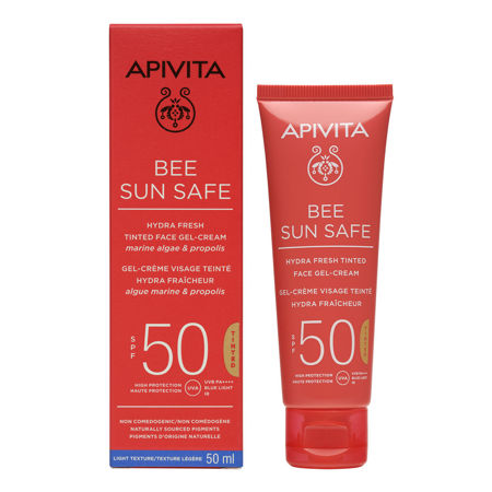 Picture of APIVITA BEE SUN SAFE GEL KREMA LICE TONIRANA SPF 50 50ML