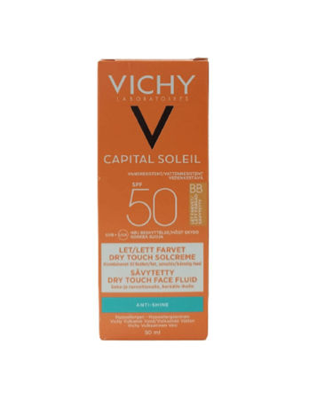 Picture of VICHY CAPITAL SOLEIL OBOJENI “DRY TOUCH” FLUID ZA LICE SPF 50 BB prirodna nijansa tena 50ML