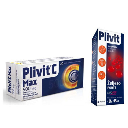 Picture of PLIVIT C MAX + PLIVIT ŽELJEZO PROMO