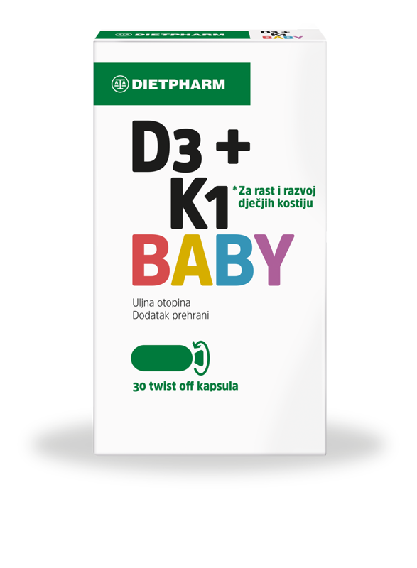 Picture of DIETPHARM D3+K1 BABY TWIST OFF 30 CAPS