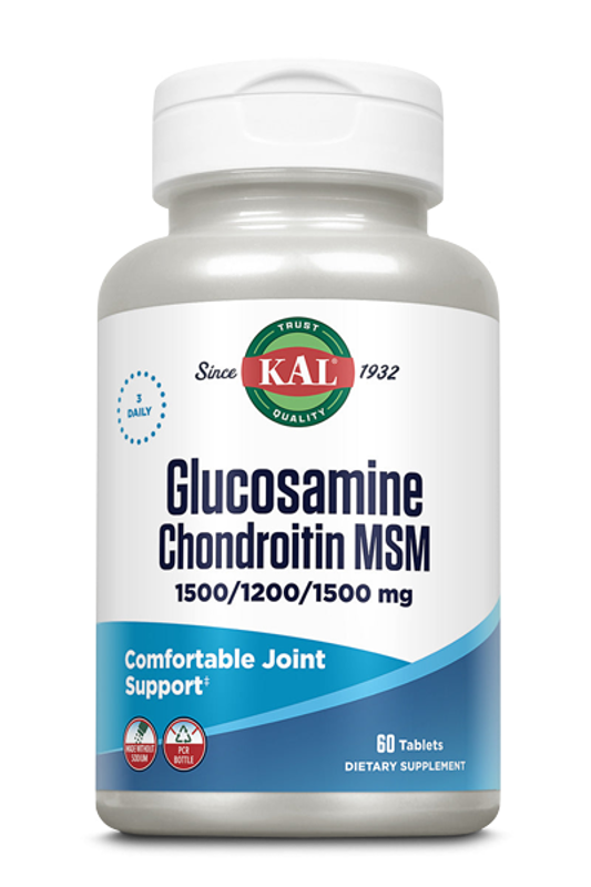 Picture of KAL GLUCOSAMINE CHONDROITIN MSM 60 TABLETA