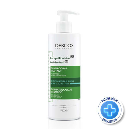 Picture of VICHY DERCOS DS ŠAMPON  PROTIV PRHUTI NORMALNA/MASNA KOSA 390ML