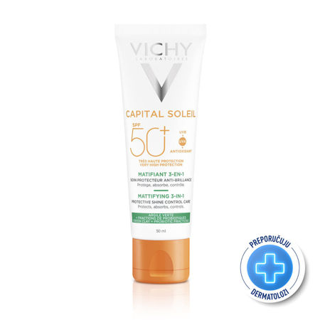 Picture of VICHY CAPITAL SOLEIL MATTYFYING 3U1 SPF-50 50ML