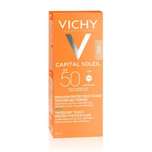 Picture of VICHY CAPITAL SOLEIL OBOJENI “DRY TOUCH” FLUID ZA LICE SPF 50 BB prirodna nijansa tena 50ML