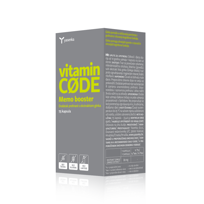 Picture of YASENKA VITAMIN CODE MEMO BOOSTER 75 KAPS